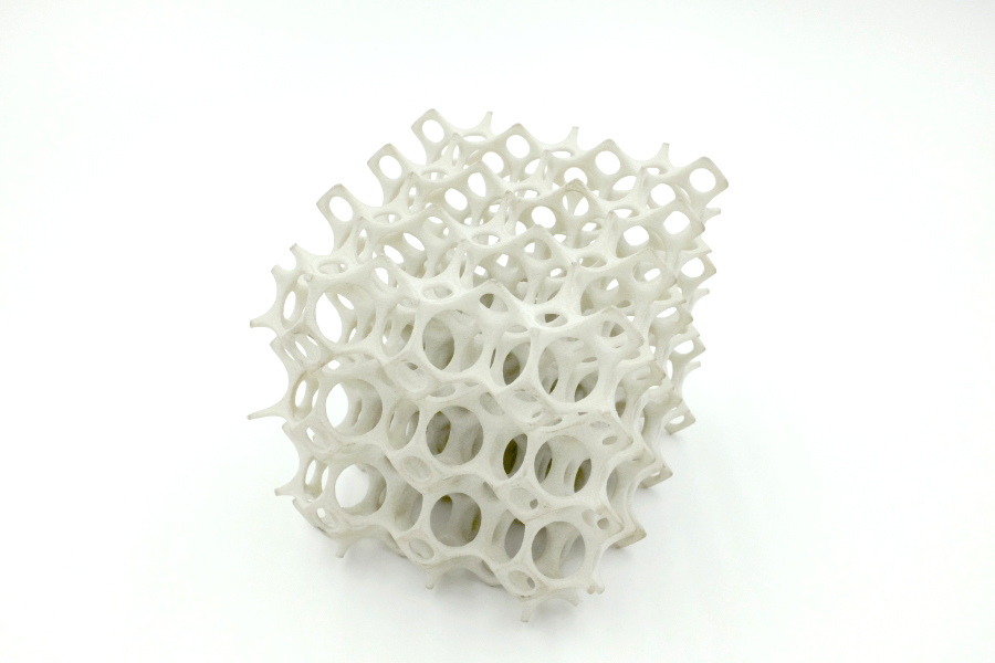 Lattice structure made from SLS TPC elastomer